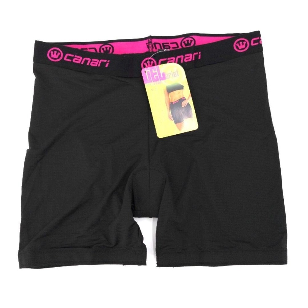 Canari Cycling Bike Shorts Padded Gel Brief Womens M Bicycle Short Liner Black